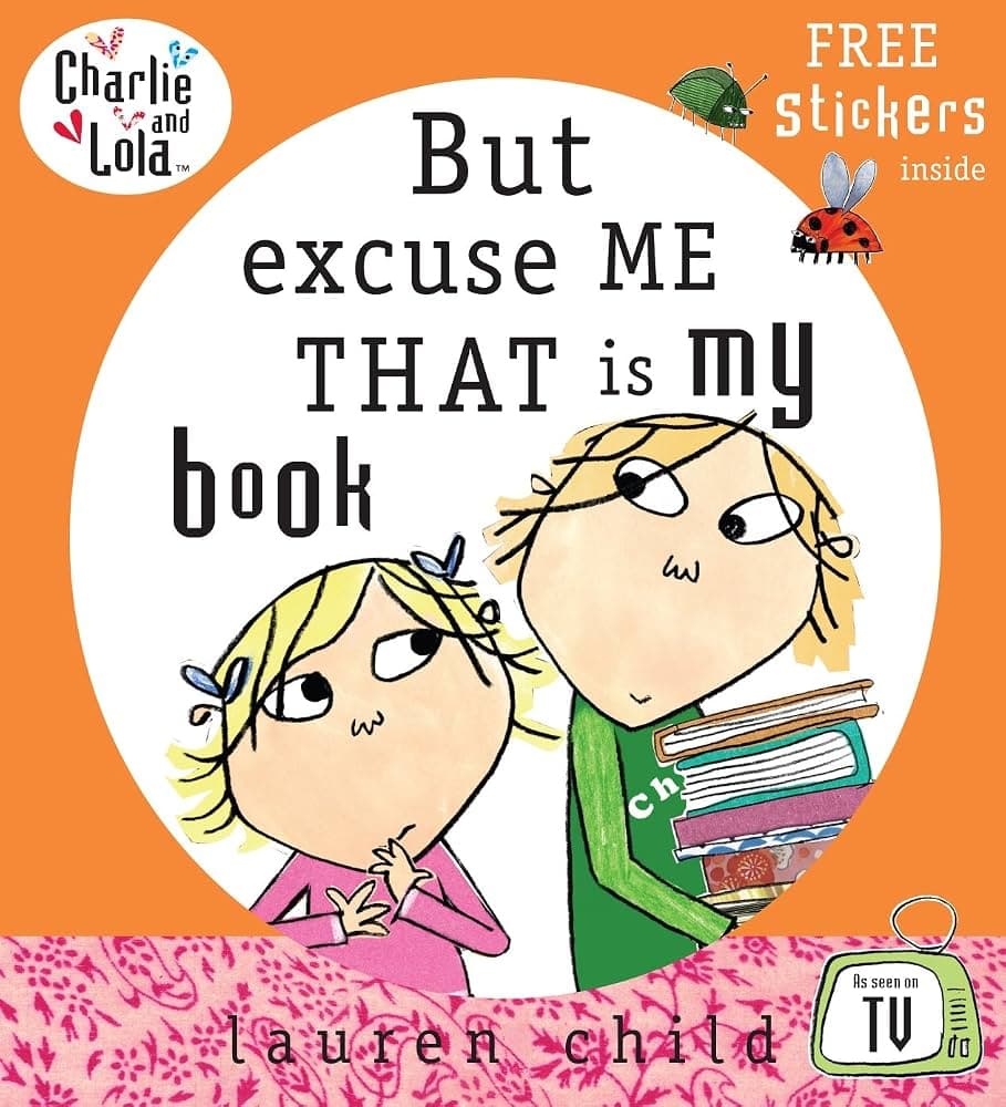 But excuse me that is my book
